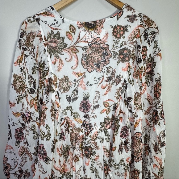 By Anthropologie V-Neck Long-Sleeve Maxi Dress Size Small - Picture 11 of 16